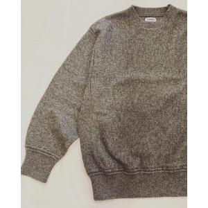 COOHEM (コーヘン) 13-234-011 WOOL REVERSE KNIT PULLOVER ミドルゲージ 横編み目使い ニットスウェット｜ah1982