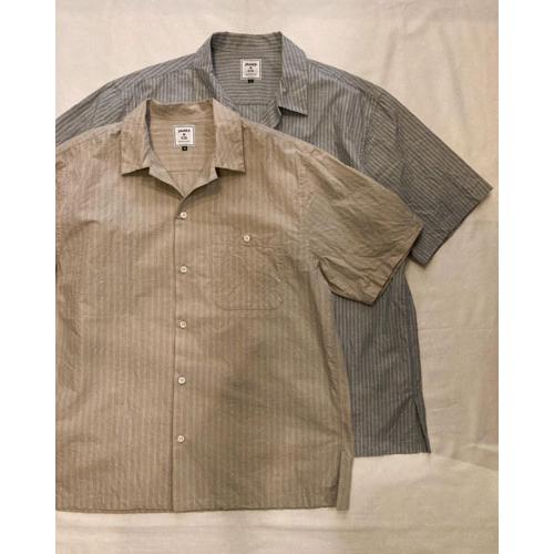 JAMES ＆ Co. (ジェームスアンドコー) JS1327 STRIPE Open Collar...