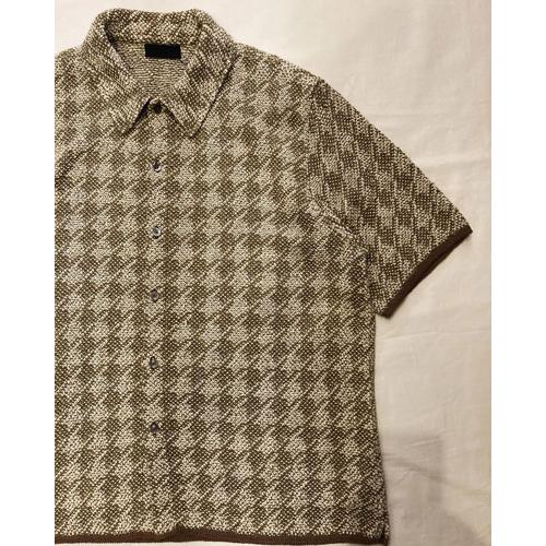 COOHEM (コーヘン) 13-252-019 HOUNDSTOOTH KNIT SHIRT / ...