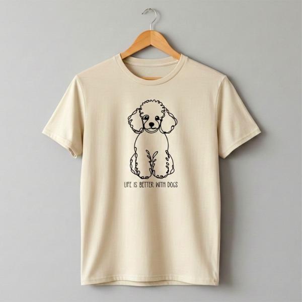 Tシャツ プードル メンズ レディース ジュニア 半袖 長袖 おしゃれ おもしろ かわいい トイプー...