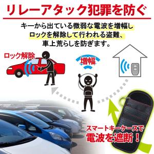キーケース 電波遮断 スマートキーケース ポー...の詳細画像1