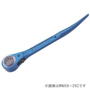 MCC/松阪鉄工 SLW-1921 シルバー両口ラチェットレンチ （シノ付） 量