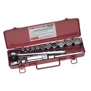 TOP/トップ工業 ZSWS-418R 絶縁ソケットレンチセット(差込角12.7mm) 12