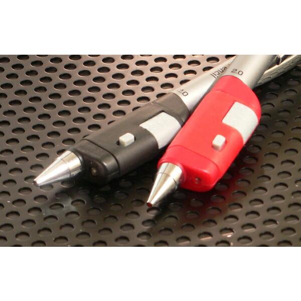 たくみ #7805 ノック式鉛筆ライト3（シャープ式）　2.0mm　本体　鉛筆削り付　黒・赤色選択