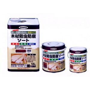 アサヒペン 2.5L 木材防虫防腐ソート　カラー選択 （2色）｜ai-dougu