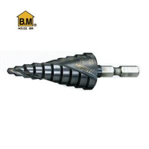 【中古品】ハウスビーエム HOUSE BM 鉄・ステン ステップドリル 15段 10㎜チャック式 ストレート軸タイプ SD6-38 工具 ※ほぼ未使用かと思われます ハウスBM SD6-38 ステップドリル ストレート軸 6〜38mm（15段） : プロ