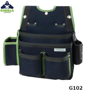 ごりら GORILLA 腰袋 釘袋 スミツボケース付 G102 ゴリラ : 創工館