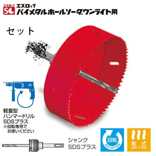 ミヤナガ SLPS125RST エスロック バイメタルホールソーダウンライト用 セット SDSプラス...