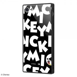 ディズニー iPhone8 iPhone7 耐衝撃ガラスケース KAKU ミッキーマウス I AM 9H IQ-DP7K1B/MK004 IQ-DP7K1B-MK004