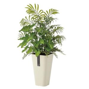 寄せ植えプランターB W50×D40×H50cm 人工観葉植物 人工植物 フェイク