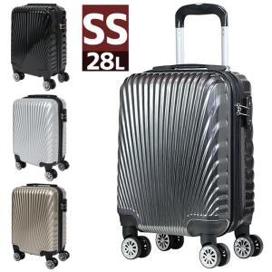 スーツケース キャリーバッグ キャリーケース 機内持ち込み SSサイズ 28L コインロッカー対応 TSAロック付 4輪 ダブルキャスター  ###ケース227-SS###｜一撃SHOP