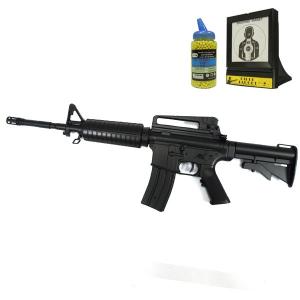 電動ガン BB弾＆ターゲット付 M4A1型 エアーガン BB弾2000発付き プロターゲット ターゲット付き サバゲー ###電動ガンD94/的/弾◆###｜ai-mshop