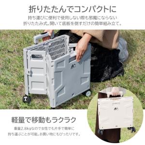 キャリーカート 4輪 折りたたみ キャスター ...の詳細画像4