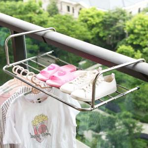 ハンガーラック つっぱり 伸縮 収納 ベランダハンガー ステンレス製###ラック37.5-RSJ###
