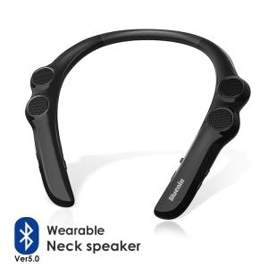 ネックスピーカー Bluetooth 首掛け スピーカー ウェアラブルスピーカー###スピーカー929S-BK###