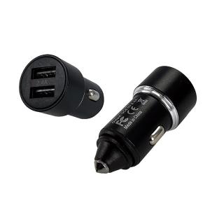 カーチャージャー 車載充電器 シガーソケット 2口 Usb ポート 急速充電 Led スマホ 携帯 アイコス 車 12v 24v シガーソケットcc Bk 一撃shop 通販 Paypayモール