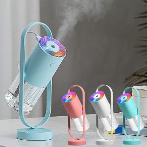 加湿器 卓上 首振り 超音波加湿器 オフィス 卓上加湿器 コードレス USB###加湿器F-008-###