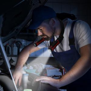 首掛け式 LED ネックライト ハンズフリー 懐中電灯 USB充電式 角度調整###ネックライトHY-5006###