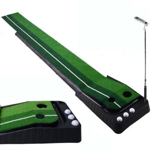 パター練習 パター練習マット 3m×40cm 2ホール ホール幅