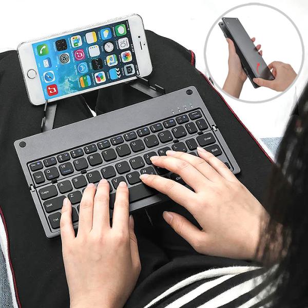 ワイヤレス キーボード Bluetooth 折りたたみ iPhone iPad ブルートゥース###...