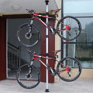 自転車 スタンド 室内 2台 自転車スタンド ディスプレイスタンド バイクタワー つっぱり式 サイクルスタンド 自転車ラック ###スタンド506-4M###