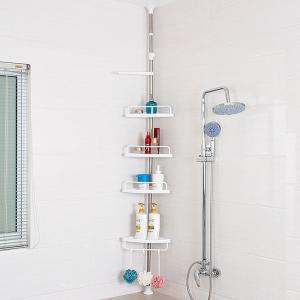 ニトリ（NITORI） ステンレスつっぱりコーナーラック4段 : ニトリ