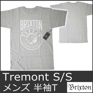 ブリクストン Tシャツ メンズ 半袖 灰　グレー BRIXTON 5006｜ai-na