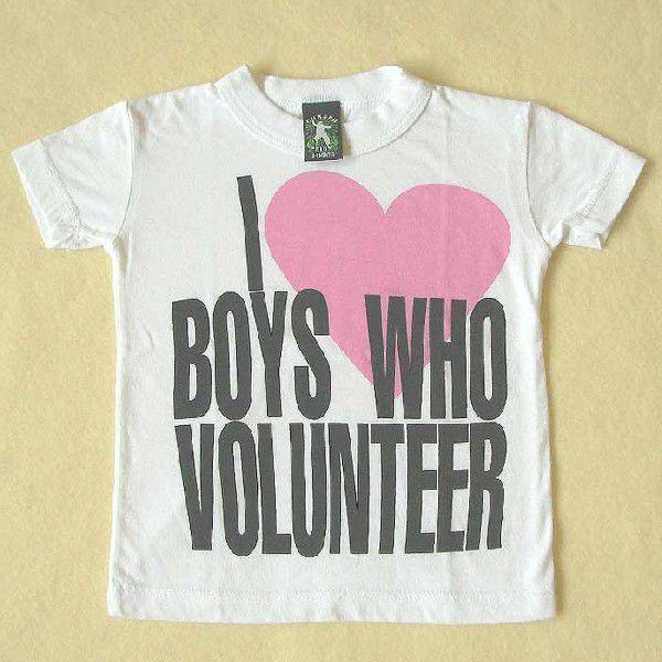 チェイサー Tシャツ キッズ 男の子 女の子 ２-８才 半袖 白 I Heart Voluntear...