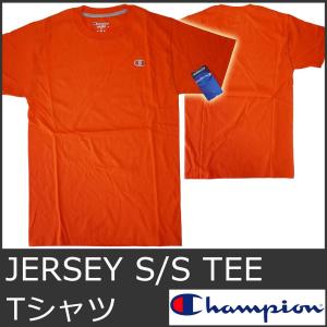 チャンピオン Tシャツ メンズ 半袖 オレンジ USA CHAMPION Jersey S/S Tee 5044｜ai-na