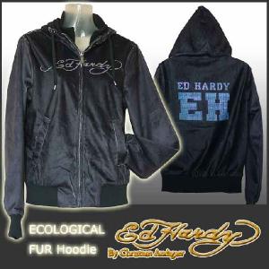 Ed hardy エド ハーディー 00s パーカー フーディー Ed Hardy（エド・ハーディー） フードパーカー レディース ローズ/黒