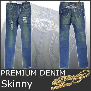 Ed Hardy（エド・ハーディー） ラインストーン デニム レディース