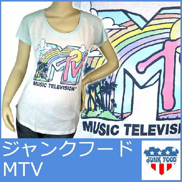 ジャンクフード Tシャツ レディース 丸首 MTV/ホワイト 白 &amp;空 ジャンク フード JUNKF...