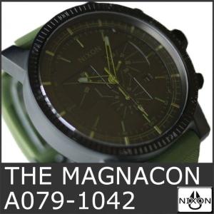 ニクソン 腕時計 メンズ マグナコン 黒/緑 ブラック アナログ THE MAGNACON A079-1042 人気 防水 ダイビング NIXSON 9065｜ai-na