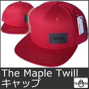 ニクソン キャップ メンズ レディース 帽子 スナップバック 赤 レッド Maple Twill  C2068 Red NIXSON 9087｜ai-na