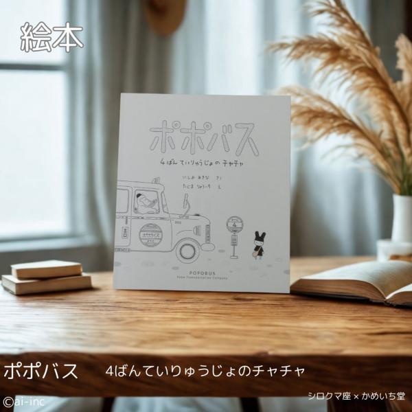 かめいち堂 塗り絵 絵本 ポポバス 贈り物 読み聞かせ ギフト イラスト オノマトペ にしおあきな ...