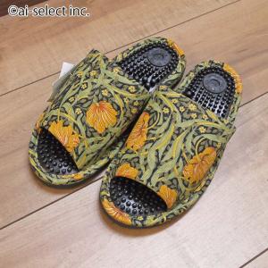 健康 スリッパ 足つぼ ウィリアムモリス Lサ...の詳細画像1