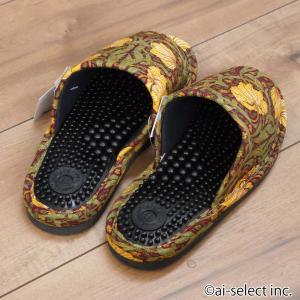 健康 スリッパ 足つぼ ウィリアムモリス Lサ...の詳細画像4