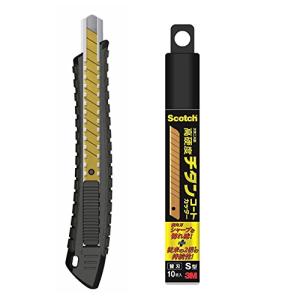 3M スコッチ カッター チタンコート PRO オートロック式 Sサイズ 替え刃10枚入り TI-D...