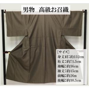 平和屋着物●男性　本場大島紬　アンサンブル・長襦袢セット　100亀甲　総詰め　羽裏・長襦袢：鷹　正絹　逸品　CABC7125yc 平和屋着物○男性 本場大島紬 アンサンブル・長襦袢セット 100亀甲 総