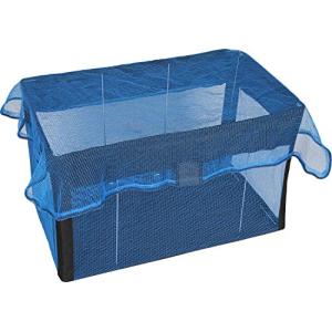 アストロ ゴミネット ボックス ブラック×ブルー カラス除け 屋外ゴミ収納庫 折りたたみ 001-03 大