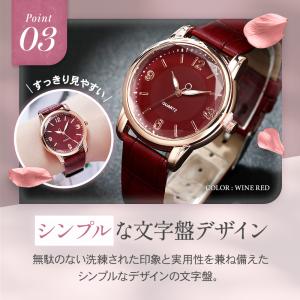 レディース腕時計 ガラス アナログ ウォッチ ...の詳細画像4
