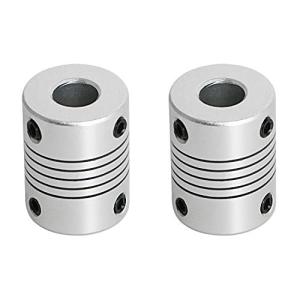 Aopinフレキシブル カップリングモーター カ3Dプリンター用8mm8mmシャフト 長さ25mm / 1"カプラーモーターコネクターケーシングジ
