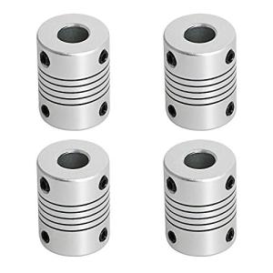 Aopinフレキシブル カップリングモーター カ3Dプリンター用8mm8mmシャフト 長さ25mm / 1"カプラーモーターコネクターケーシングジ
