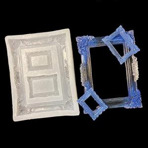 DIYBravo フォトフレーム型 シリコンモールド 古典 彫刻 がくぶち 1セット 3種類 縁 浮き彫り エポキシ樹脂 UVレジン DIY 手芸用