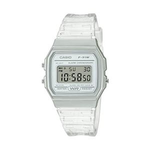 Casio Quartz Watch with Resin Strap Clear 20 Model: F-91WS-7CF 並行輸入品の商品画像
