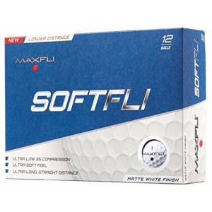 Maxfli SoftFli マットホワイト ゴルフボールの商品画像