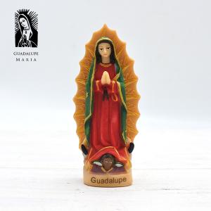 グアダルーペマリア 置物 約35.5cm ゴールド 光背付き 大きめ ラメ 後