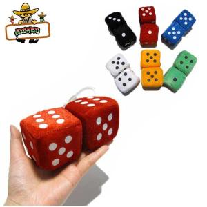 ルームミラー ハンギング ファジーダイス (Mサイズ) サイコロ