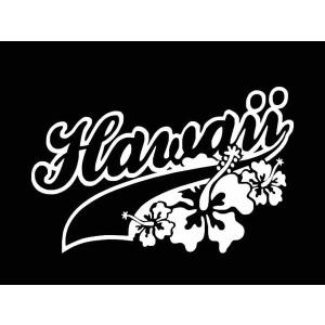 ステッカー ハイビスカス 3枚セット 全6色 ホワイト ブラック ブルー