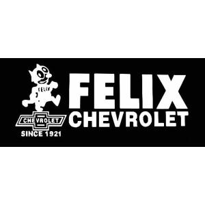 ステッカー FELIX CHEVROLET XLサイズ 全2色 ホワイト ブラック SINCE1921 フィリックス シボレー 車 バイク デカール シール 転写 アメリカ  雑貨｜aicamu